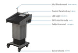 Fixed Height Post Lectern All Business Needs Australia ®