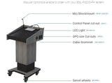 Variable Heigh Post Lectern All Business Needs Australia ®