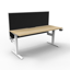 Open Slab End Workstation - Natural Oak Melamine and Ironstone_x000D_
1200mm W x 600mm D x 730mm H_x000D_
E0 Rated Melamine Board - 25mm T Worksurface / 18mm T Underframe_x000D_
2 x 80mm Diameter Cable Entry Holes In Work Top Default Vendor