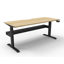 Open Slab End Workstation - Cherry Melamine and Ironstone_x000D_
1500mm W x 750mm D x 730mm H_x000D_
E0 Rated Melamine Board - 25mm T Worksurface / 18mm T Underframe_x000D_
2 x 80mm Diameter Cable Entry Holes In Work Top Default Vendor