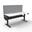 Open Slab End Workstation - Natural White Melamine and Ironstone_x000D_
1800mm W x 750mm D x 730mm H_x000D_
E0 Rated Melamine Board - 25mm T Worksurface / 18mm T Underframe_x000D_
2 x 80mm Diameter Cable Entry Holes In Work Top Default Vendor