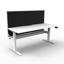 Open Slab End Workstation - Natural Oak Melamine and Ironstone_x000D_
1800mm W x 900mm D x 730mm H_x000D_
E0 Rated Melamine Board - 25mm T Worksurface / 18mm T Underframe_x000D_
2 x 80mm Diameter Cable Entry Holes In Work Top Default Vendor