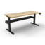 Open Slab End Hot Desk - Cherry Melamine and Ironstone_x000D_
900mm W x 600mm D x 730mm H_x000D_
E0 Rated Melamine Board - 25mm T Worksurface / 18mm T Underframe_x000D_
1 x 80mm Diameter Cable Entry Holes In Work Top Default Vendor