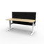 Casa Executive Desk With Loop Leg LEFT Hand Side Configuration - Natural Oak Top / Black Leg_x000D_
Overall: 2000mm W x 1800mm x 748mm H, Desk: 1800mm x 800mm D x 748mm H_x000D_
Side Cabinet: 1800mm W x 600mm D x 620mm H, 350mm H Modesty Panel, 43mm Thick Default Vendor