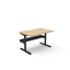 Eternity 1 Person Single Sided Corner Workstation - Natural Oak Melamine and Black Powder Coat_x000D_
E0 Enviroboard Worksurface With 80mm Diameter Cable Entry Hole | 1800mm W x 1800mm W x 750mm D x 730mm H | 60mm x 30mm Splayed Leg, Powder coated Underfr Default Vendor