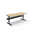 Eternity 4 Person Corner Workstation POD With Screens_x000D_
Natural Oak Melamine and Black Powder Coat | E0 Enviroboard Worksurface With 80mm Diameter Cable Entry hole | 3030mm W x 3030mm D x 1200mm H ( Overall ), 1500mm x 1500mm x 750mm D x 730mm H Per Default Vendor