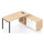 Eternity 8 Person Double Sided Workstation - No Screen - Natural White Melamine and White Powder Coat | E0 Enviroboard Top With 410mm W x 50mm D Scallop | 30mm Cable Access Void In Between Double Sided Users - Infill Rail Avail. At An Additional Cost | 72 Default Vendor