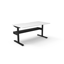 Deluxe Infinity Eternity Leg Desk & Return - 2 Piece Table Top_x000D_
Natural White Melamine and Black Powder Coat | Workstation Size: 1800mm W x 750mm D With 50mm D Scallop Cutout To Rear | Return Size: 1100mm W x 600mm D | 25mm T E0 Worksurface | 60mm x Default Vendor