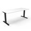 Eternity 10 Person Double Sided Workstation - With Screen_x000D_
Natural White Melamine and Black Powder Coat | E0 Enviroboard Top With 410mm W x 50mm D Scallop Cable Access | 7500mm W x 1530mm D x 1200mm H ( Overall ), 1500mm W x 750mm D x 730mm H Per Us Default Vendor