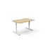 Eternity 8 Person Double Sided Workstation - With Screen_x000D_
Natural Oak Melamine and White Powder Coat | E0 Enviroboard Top With 410mm W x 50mm D Scallop Cable Access | 7200mm W x 1530mm D x 1200mm H ( Overall ), 1800mm W x 750mm D x 730mm H Per User Default Vendor