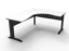 Eternity 1 Person Single Sided Workstation - With Screen_x000D_
Natural Oak Melamine and Black Powder Coat | E0 Enviroboard Worksurface With 410mm W x 50mm D Scallop Cable Access | 1500mm W x 780mm D x 730mm H ( Overall ), 1200mm W x 750mm D x 730mm H Per Default Vendor