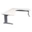 Eternity 4 Person Single Sided Workstation - With Screen_x000D_
Natural White Melamine and White Powder Coat | E0 Enviroboard Worksurface With 410mm W x 50mm D Scallop Cable Access | 6000mm W x 780mm D x 730mm H ( Overall ), 1200mm W x 750mm D x 730mm H P Default Vendor