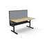 Deluxe Infinity Loop leg 3 Person 120 Degree Workstation - No Screen_x000D_
Natural Oak Melamine and Black Powder Coat_x000D_
E0 Enviroboard Melamine Worksurface With 1 x 80mm Diameter Cable Entry Hole_x000D_
2866mm W x 2480mm D x 730mm H (Overall) | 1205 Default Vendor