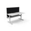 Deluxe Infinity Loop leg 3 Person 120 Degree Workstation - No Screen_x000D_
Natural White Melamine and White Powder Coat_x000D_
E0 Enviroboard Melamine Worksurface With 1 x 80mm Diameter Cable Entry Hole_x000D_
2866mm W x 2480mm D x 730mm H (Overall) | 12 Default Vendor