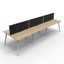 Deluxe Rapid Infinity 1 Person Single Sided Corner Workstation _x000D_
Natural White Melamine and Black Powder Coat | Worksurface With 80mm Diameter Cable Entry Hole | 1800mm W x 1500mm W x 750mm D x 730mm H_x000D_
60mm x 45mm Bevelled Edge Loop Leg Under Default Vendor
