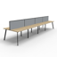 Deluxe Rapid Infinity 4 Person Corner Workstation POD With Screens_x000D_
Natural Oak Melamine and White Powder Coat | Worksurface With 80mm Diameter Cable hole, 3630mm W x 3030mm D x 1200mm H ( Overall ), 1800mm x 1500mm x 750mm D x 730mm H Per User | 60 Default Vendor