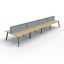 Deluxe Infinity Loop Leg Desk & Return - 2 Piece Table Top_x000D_
Natural White Melamine and White Powder Coat | Workstation Size: 1800mm W x 750mm D With 50mm D Scallop Cutout To Rear | Return Size: 1100mm W x 600mm D_x000D_
25mm T E0 Worksurface | 60mm Default Vendor