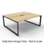 Deluxe Rapid Infinity 1 Person Single Sided Workstation - No Screen_x000D_
Natural White Melamine and Black Powder Coat | Worksurface With 410mm W x 50mm D Scallop Cable Access | 1500mm W x 750mm D x 730mm H (Overall), 1500mm W x 750mm D x 730mm H (Per Us Default Vendor