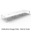 Deluxe Rapid Infinity 1 Person Single Sided Workstation - No Screen_x000D_
Natural White Melamine and White Powder Coat | Worksurface With 410mm W x 50mm D Scallop Cable Access | 1500mm W x 750mm D x 730mm H (Overall), 1500mm W x 750mm D x 730mm H (Per Us Default Vendor