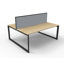 Deluxe Rapid Infinity 3 Person Single Sided Workstation - No Screen_x000D_
Natural White Melamine and Black Powder Coat | Worksurface With 410mm W x 50mm D Scallop Cable Access | 3600mm W x 750mm D x 730mm H (Overall), 1200mm W x 750mm D x 730mm H (Per Us Default Vendor