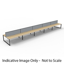 Deluxe Rapid Infinity 5 Person Single Sided Workstation - No Screen_x000D_
Natural White Melamine and Black Powder Coat | Worksurface With 410mm W x 50mm D Scallop Cable Access | 7500mm W x 750mm D x 730mm H (Overall), 1500mm W x 750mm D x 730mm H (Per Us Default Vendor