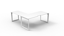 Deluxe Rapid Infinity 1 Person Single Sided Workstation - With Screen_x000D_
Natural White Melamine and Black Powder Coat | Worksurface With 410mm W x 50mm D Scallop Cable Access | 1200mm W x 780mm D x 730mm H (Overall), 1200mm W x 750mm D x 730mm H (Per Default Vendor