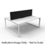 Deluxe Rapid Infinity 1 Person Single Sided Workstation - With Screen_x000D_
Natural Oak Melamine and Black Powder Coat | Worksurface With 410mm W x 50mm D Scallop Cable Access | 1800mm W x 780mm D x 730mm H (Overall), 1800mm W x 750mm D x 730mm H (Per Us Default Vendor