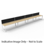 Deluxe Rapid Infinity 1 Person Single Sided Corner Workstation_x000D_
Natural Oak Melamine and White Powder Coat_x000D_
 Worksurface With 80mm Diameter Cable Entry Hole | 1500mm W x 1500mm W x 750mm D x 730mm H | 60mm x 30mm Profile Leg Underframe Default Vendor