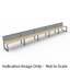 Deluxe Rapid Infinity 1 Person Single Sided Corner Workstation_x000D_
Natural Oak Melamine and Black Powder Coat_x000D_
 Worksurface With 80mm Diameter Cable Entry Hole | 1800mm W x 1800mm W x 750mm D x 730mm H | 60mm x 30mm Profile Leg Underframe Default Vendor