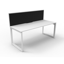 Deluxe Rapid Infinity 1 Person Single Sided Corner Workstation_x000D_
Natural White Melamine and White Powder Coat_x000D_
 Worksurface With 80mm Diameter Cable Entry Hole | 1800mm W x 1800mm W x 750mm D x 730mm H | 60mm x 30mm Profile Leg Underframe Default Vendor