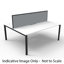 Deluxe Rapid Infinity 10 Person Double Sided Workstation - No Screen_x000D_
Natural White Melamine and Black Powder Coat | Worksurface With 410mm W x 50mm D Scallop Cable Access | 6000mm W x 1530mm D x 730mm H (Overall), 1200mm W x 750mm D x 730mm H (Per Default Vendor