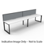 Deluxe Infinity Profile Leg Desk & Return - 2 Piece Table Top_x000D_
Natural Oak Melamine and Black Powder Coat | Workstation Size: 1800mm W x 750mm D With 50mm D Scallop Cutout To Rear | Return Size: 1100mm W x 600mm D | 25mm T E0 Worksurface | 60mm x 30 Default Vendor
