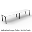 Deluxe Rapid Infinity 1 Person Single Sided Workstation - No Screen_x000D_
Natural White Melamine and Black Powder Coat | Worksurface With 410mm W x 50mm D Scallop Cable Access | 1200mm W x 750mm D x 730mm H (Overall), 1200mm W x 750mm D x 730mm H (Per Us Default Vendor