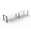 Deluxe Rapid Infinity 1 Person Single Sided Workstation - No Screen_x000D_
Natural White Melamine and Black Powder Coat | Worksurface With 410mm W x 50mm D Scallop Cable Access | 1500mm W x 750mm D x 730mm H (Overall), 1500mm W x 750mm D x 730mm H (Per Us Default Vendor
