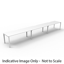 Deluxe Rapid Infinity 1 Person Single Sided Workstation - No Screen_x000D_
Natural White Melamine and White Powder Coat | Worksurface With 410mm W x 50mm D Scallop Cable Access | 1800mm W x 750mm D x 730mm H (Overall), 1800mm W x 750mm D x 730mm H (Per Us Default Vendor