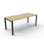 Deluxe Rapid Infinity 2 Person Single Sided Workstation - No Screen_x000D_
Natural Oak Melamine and Black Powder Coat | Worksurface With 410mm W x 50mm D Scallop Cable Access | 3000mm W x 750mm D x 730mm H (Overall), 1500mm W x 750mm D x 730mm H (Per User Default Vendor