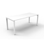 Deluxe Rapid Infinity 5 Person Single Sided Workstation - No Screen_x000D_
Natural Oak Melamine and White Powder Coat | Worksurface With 410mm W x 50mm D Scallop Cable Access | 9000mm W x 750mm D x 730mm H (Overall), 1800mm W x 750mm D x 730mm H (Per User Default Vendor
