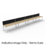 Deluxe Rapid Infinity 5 Person Single Sided Workstation - No Screen_x000D_
Natural White Melamine and White Powder Coat | Worksurface With 410mm W x 50mm D Scallop Cable Access | 9000mm W x 750mm D x 730mm H (Overall), 1800mm W x 750mm D x 730mm H (Per Us Default Vendor