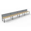 Deluxe Rapid Infinity 1 Person Single Sided Workstation - With Screen_x000D_
Natural Oak Melamine and Black Powder Coat | Worksurface With 410mm W x 50mm D Scallop Cable Access | 1200mm W x 780mm D x 730mm H (Overall), 1200mm W x 750mm D x 730mm H (Per Us Default Vendor