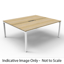 Deluxe Rapid Infinity 1 Person Single Sided Workstation - With Screen_x000D_
Natural White Melamine and White Powder Coat | Worksurface With 410mm W x 50mm D Scallop Cable Access | 1200mm W x 780mm D x 730mm H (Overall), 1200mm W x 750mm D x 730mm H (Per Default Vendor