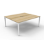 Deluxe Rapid Infinity 1 Person Single Sided Workstation - With Screen_x000D_
Natural White Melamine and White Powder Coat | Worksurface With 410mm W x 50mm D Scallop Cable Access | 1500mm W x 780mm D x 730mm H ( Overall ), 1500mm W x 750mm D x 730mm H (Pe Default Vendor