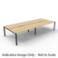 Deluxe Rapid Infinity 1 Person Single Sided Workstation - With Screen_x000D_
Natural White Melamine and Black Powder Coat | Worksurface With 410mm W x 50mm D Scallop Cable Access | 1800mm W x 780mm D x 730mm H ( Overall ), 1800mm W x 750mm D x 730mm H (Pe Default Vendor