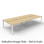 Deluxe Rapid Infinity 1 Person Single Sided Workstation - With Screen_x000D_
Natural White Melamine and White Powder Coat | Worksurface With 410mm W x 50mm D Scallop Cable Access | 1800mm W x 780mm D x 730mm H ( Overall ), 1800mm W x 750mm D x 730mm H (Pe Default Vendor