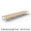 Deluxe Rapid Infinity 3 Person Single Sided Workstation - With Screen_x000D_
Natural White Melamine and White Powder Coat | Worksurface With 410mm W x 50mm D Scallop Cable Access | 3600mm W x 780mm D x 730mm H (Overall), 1200mm W x 750mm D x 730mm H (Per Default Vendor