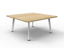 Halo+ Executive Desk with modesty panel - LEFT Hand Side Configuration - Natural Oak/White_x000D_
1800mm W x 900mm D x 620mm - 1270mm H Halo+ Height Adjustable Dual Motor Underframe_x000D_
Side Cabinet: 1800mm W x 500mm D x 520mm H, Finished With Natural Default Vendor