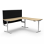 Halo Static Single Sided Workstation - Natural Oak/Black - 1800mm W x 750mm D x 730mm H_x000D_
E0 Rated 25mm T Table Top Finished In Natural Oak With Rigid Edging & 50mm D Scallop Cut Out To Rear, Underframe Finished In Black Satin Powder Coat_x000D_
Colu Default Vendor