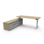 Halo Static Single Sided Workstation With Cable Tray - Natural Oak/Black_x000D_
1500mm W x 750mm D x 730mm H, E0 Rated 25mm T Table Top Finished In Natural Oak With Rigid Edging & 50mm D Scallop Cut Out To Rear, Underframe Finished In Black Satin Powder C Default Vendor