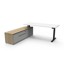 Halo Static Single Sided Workstation With Cable Tray - Natural Oak/White_x000D_
1500mm W x 750mm D x 730mm H, E0 Rated 25mm T Table Top Finished In Natural Oak With Rigid Edging & 50mm D Scallop Cut Out To Rear, Underframe Finished In White Satin Powder C Default Vendor
