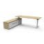 Halo Static Single Sided Workstation With Cable Tray - Natural Oak/Black_x000D_
1800mm W x 750mm D x 730mm H, E0 Rated 25mm T Table Top Finished In Natural Oak With Rigid Edging & 50mm D Scallop Cut Out To Rear, Underframe Finished In Black Satin Powder C Default Vendor