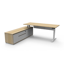 Halo Static Single Sided Workstation With Screen - Natural Oak/Black_x000D_
1200mm W x 750mm D x 1330mm H, E0 Rated 25mm T Table Top Finished In Natural Oak With Rigid Edging & 50mm D Scallop Cut Out To Rear, Underframe Finished In Black Satin Powder Coat Default Vendor
